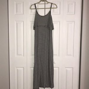 Black and white maxi dress